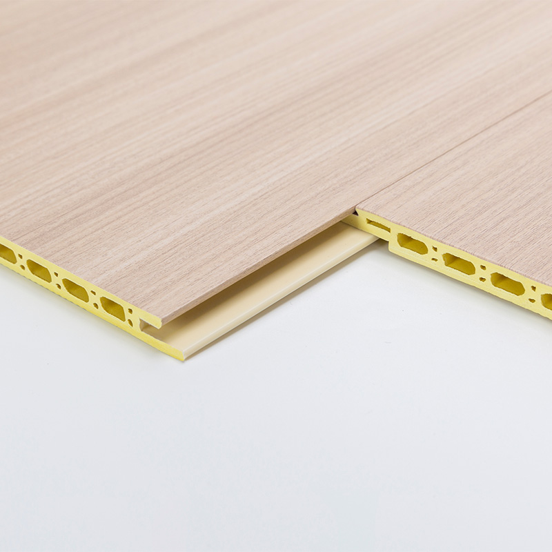 YXWPC609 9 mm Dicke 60 cm Breite Dicke Schnelle Installation WPC Wandtafel integrierte Wandplatte Bambus Holzfaserwand