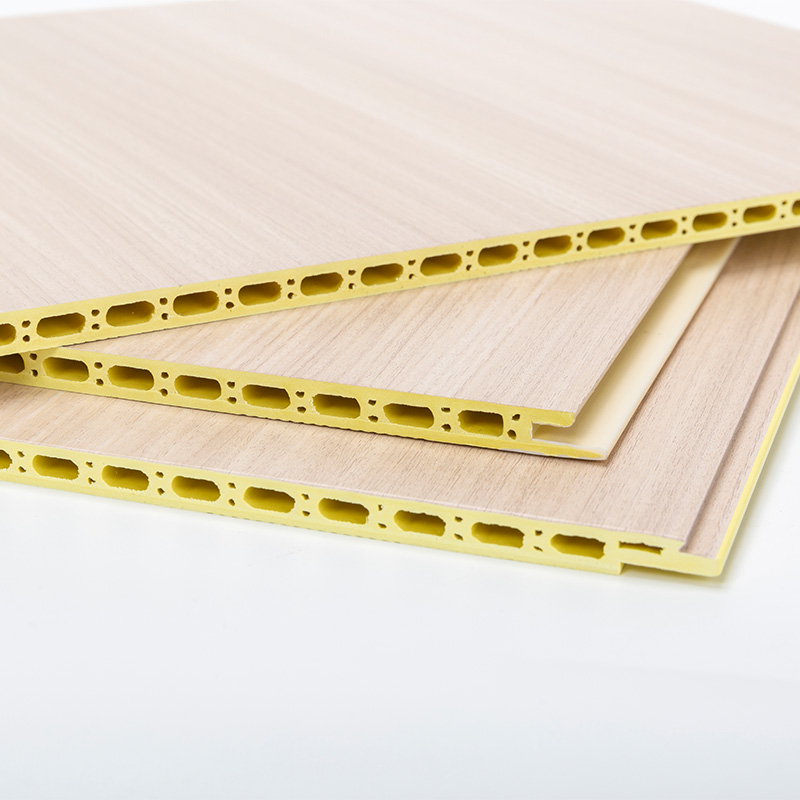 YXWPC609 9 mm Dicke 60 cm Breite Dicke Schnelle Installation WPC Wandtafel integrierte Wandplatte Bambus Holzfaserwand