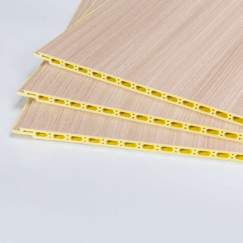 YXWPC609 9 mm Dicke 60 cm Breite Dicke Schnelle Installation WPC Wandtafel integrierte Wandplatte Bambus Holzfaserwand