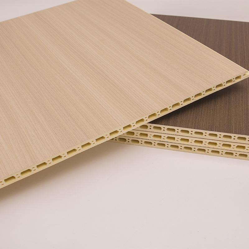YXWPC609 9 mm Dicke 60 cm Breite Dicke Schnelle Installation WPC Wandtafel integrierte Wandplatte Bambus Holzfaserwand