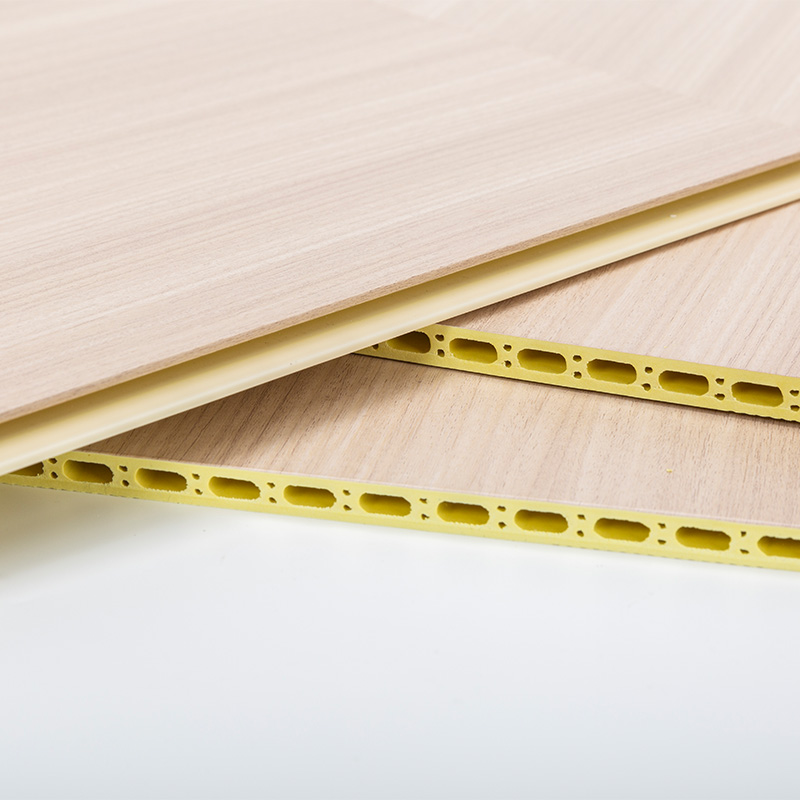 YXWPC609 9 mm Dicke 60 cm Breite Dicke Schnelle Installation WPC Wandtafel integrierte Wandplatte Bambus Holzfaserwand