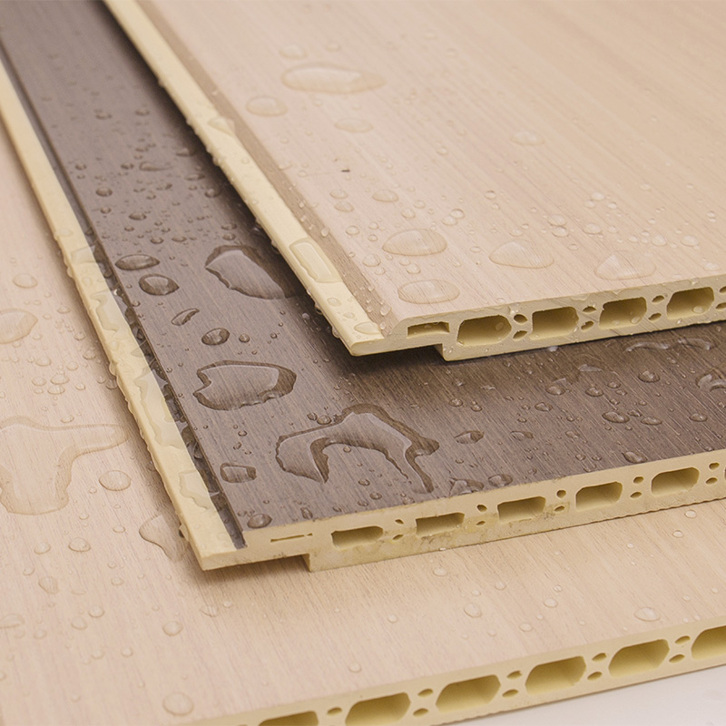 YXWPC609 9 mm Dicke 60 cm Breite Dicke Schnelle Installation WPC Wandtafel integrierte Wandplatte Bambus Holzfaserwand