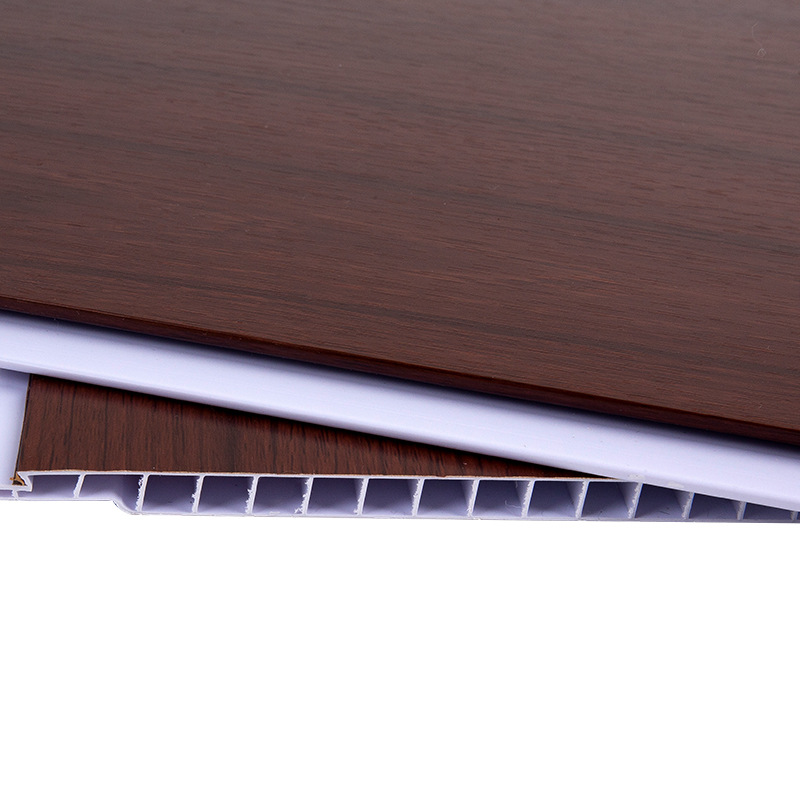 Walnussholzkorn akustische PVC -Wandplatte YXPVC2575